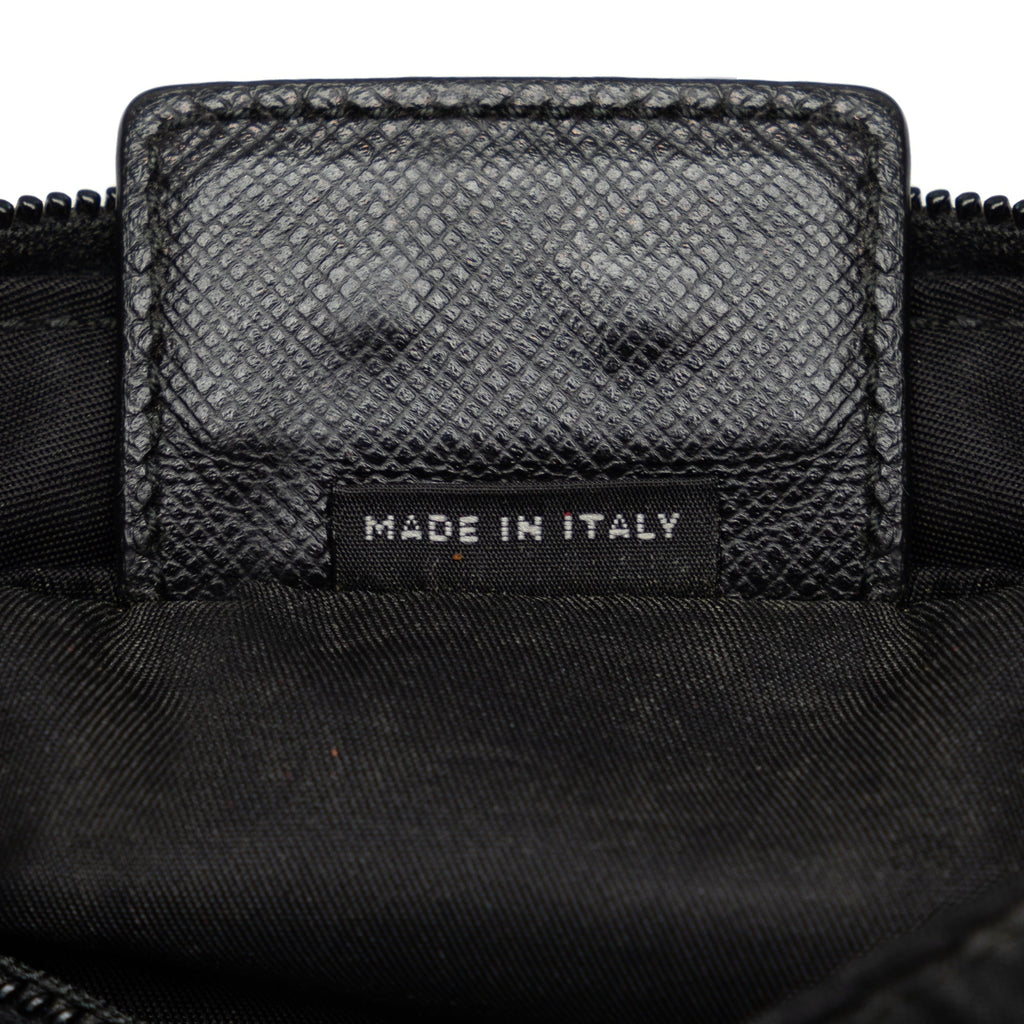 Fabric Bag Crossbody Tessuto Black Unisex Authenticated Pre-Owned Prada Crossbody Nylon (Good)