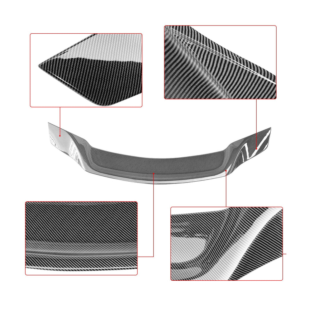 C63 W204 08-14 Wing C250 NINTE Mercedes Style Fiber Carbon Trunk Benz for Rear C300 Spoiler S