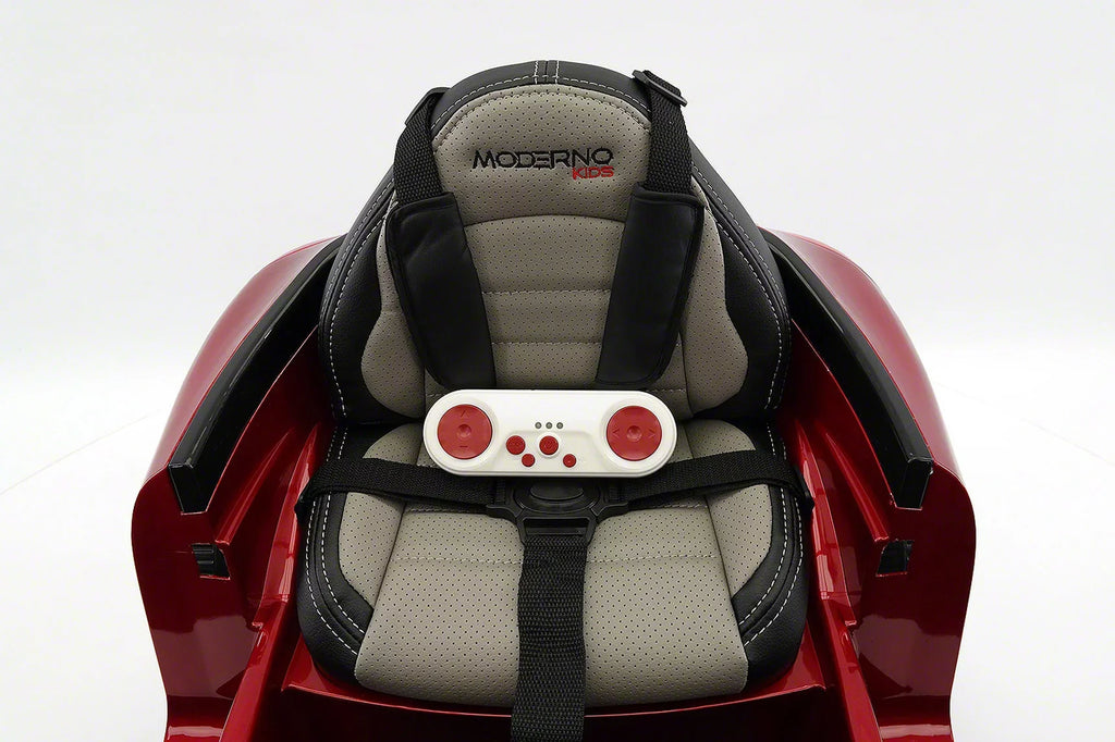 Ride-On Kiddie Electric 12V with R/C Roadster Parental Kids Cherry | Car Red Remote