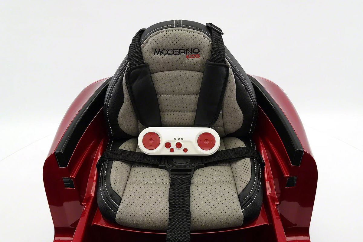 Ride-On Kiddie Electric 12V with R/C Roadster Parental Kids Cherry | Car Red Remote