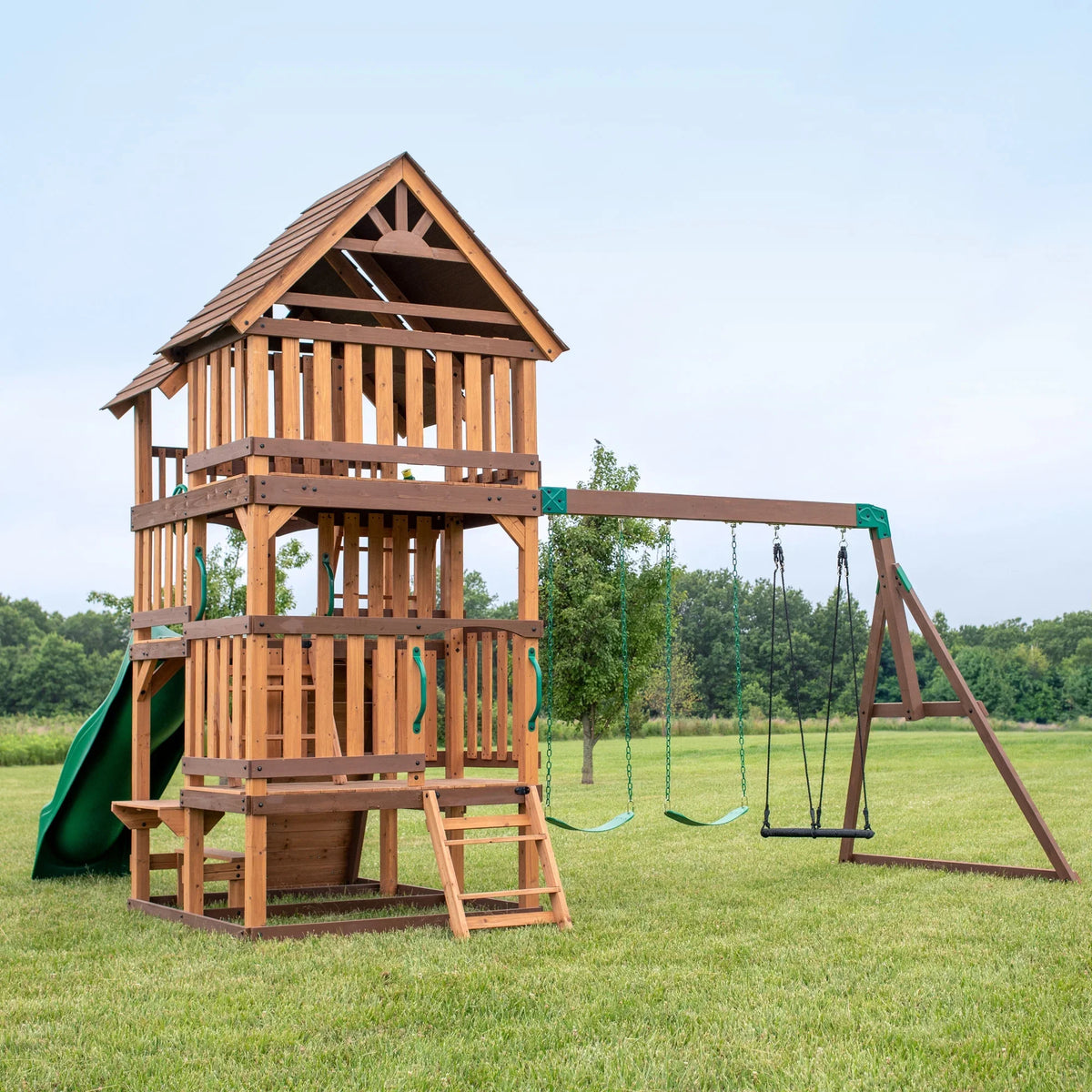 Discovery Swing Set Highlander Backyard