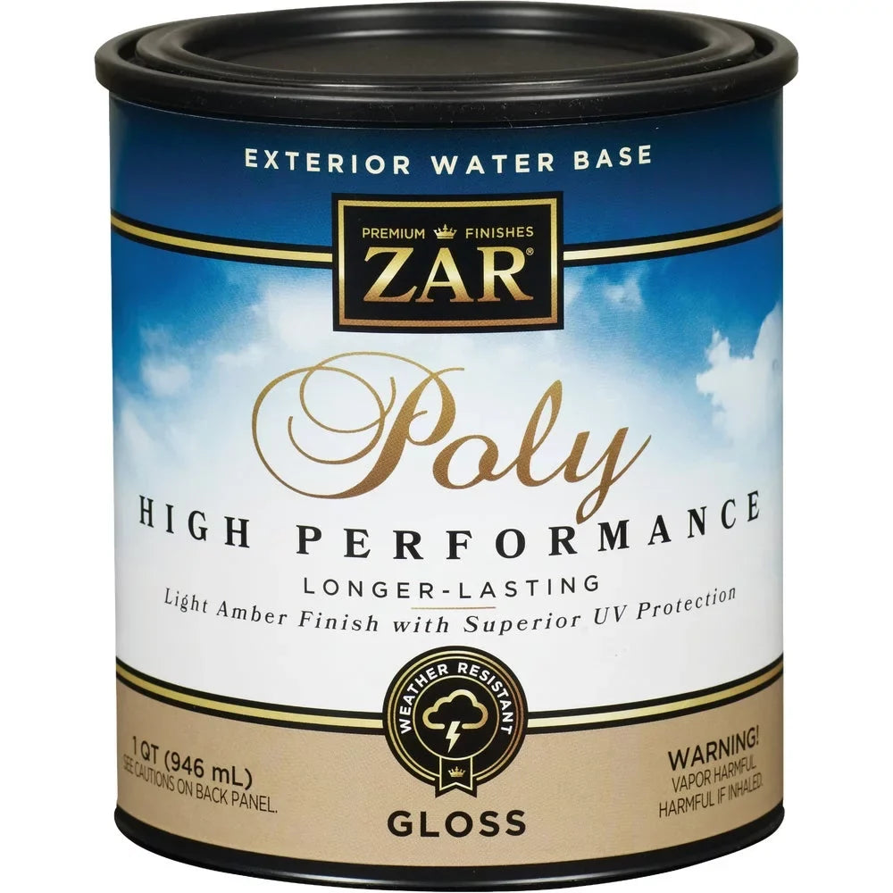 Exterior PK, Based Qt. 1 Clear Polyurethane, Gloss 1 Water ZAR