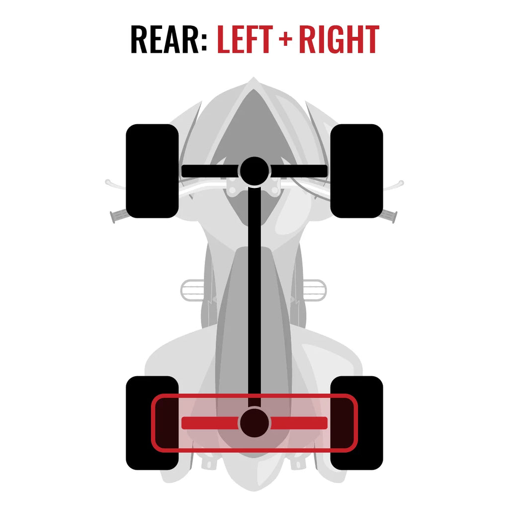 Axle EFI Sixity Can-Am 1000 2 with Right Rear 4X4 XT - Left pc compatible Renegade 2015