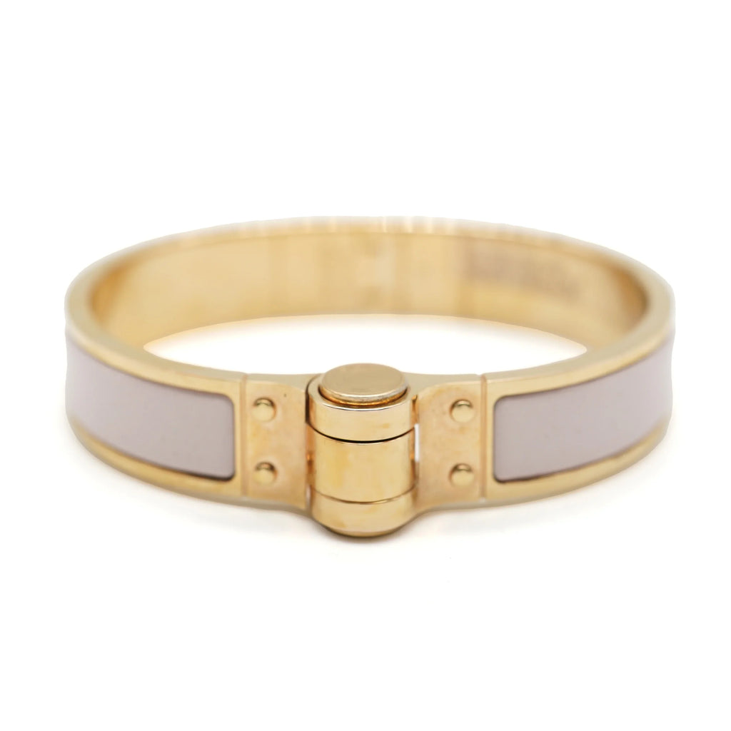 Hinged Narrow Charniere Hermes Candeur Pre-Owned Uni Rose In Bracelet