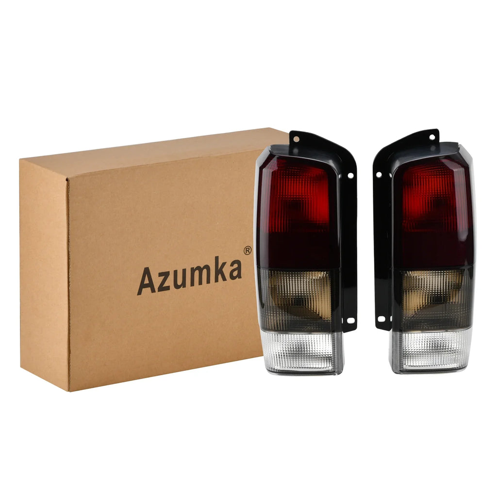 Rear Red/black Lens Set(Left Right)Compatible for with Cherokee Lamps XJ Smoke 1997-2001 XJ Fits Lights Jeep 97-01 + Tail Tail