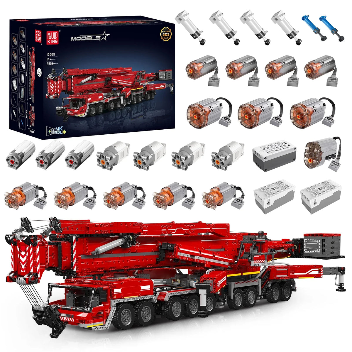 Brick Kid Model Gifts Assembly Technical Christmas LTM Car 17008 Toys Truck Building Mould King Motorized Crane 11200 Block