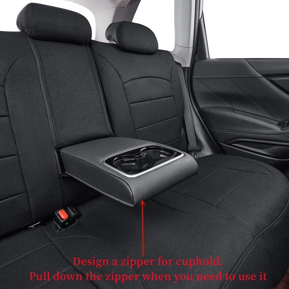 Polyester Custom 2022 Car - Covers 2020 Set) (Black,Full Fit 2019 Seat 2023 2021 Hyundai for 2018 KONA KONA Coverdream