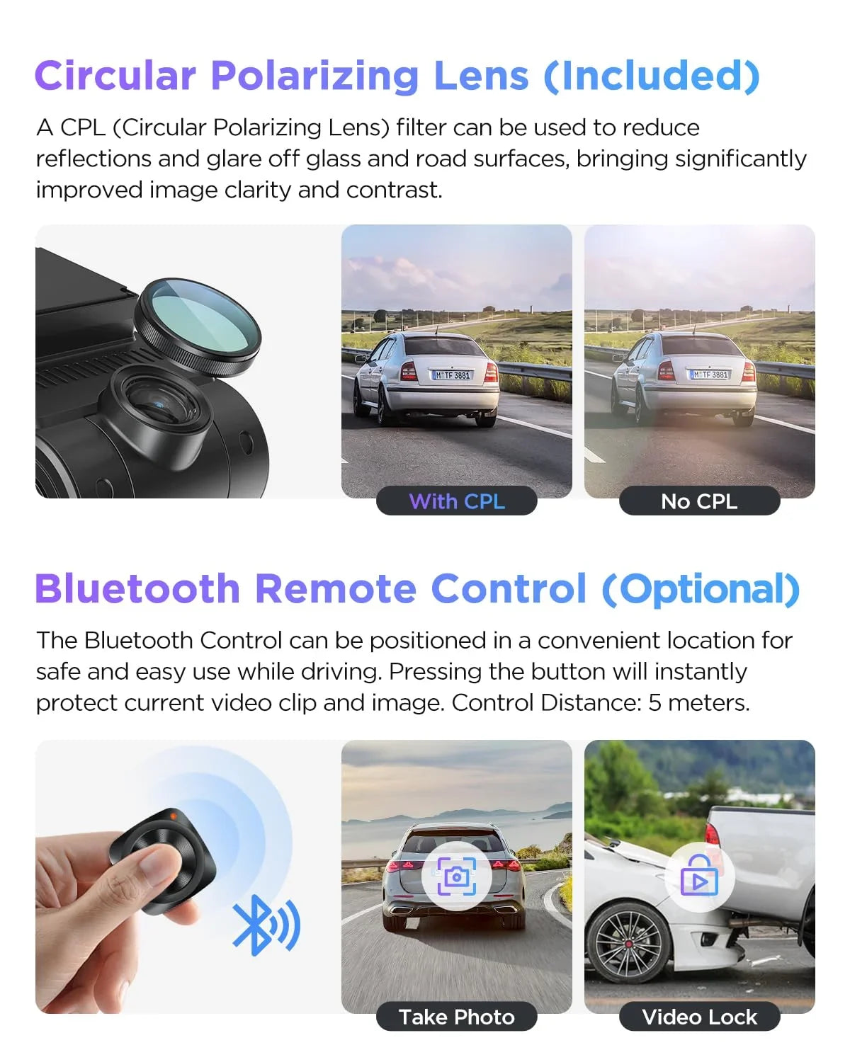 A229 IMX678 2CH 2 lb VIOFO 4K+2K Camera Pro Dual Front IMX675 with Car & GPS, STARVIS Rear Dashcam 2