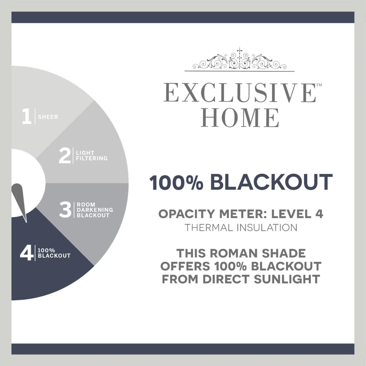 Shade, Dark Home Total Blackout Roman 31"x Bolan 64", Botanical Exclusive Grey