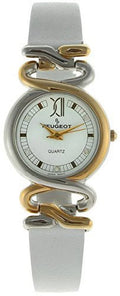 Vintage White Leather Watch Hinged 380-16 Strap