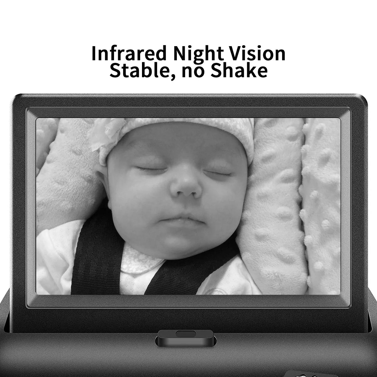 4.3'' to Facing 's Night Easily with Rear Monitor Infant Play Seat in Observe Move View Wide Car Docooler and Clear Crystal The Plug Every Car Vision View with Infrared