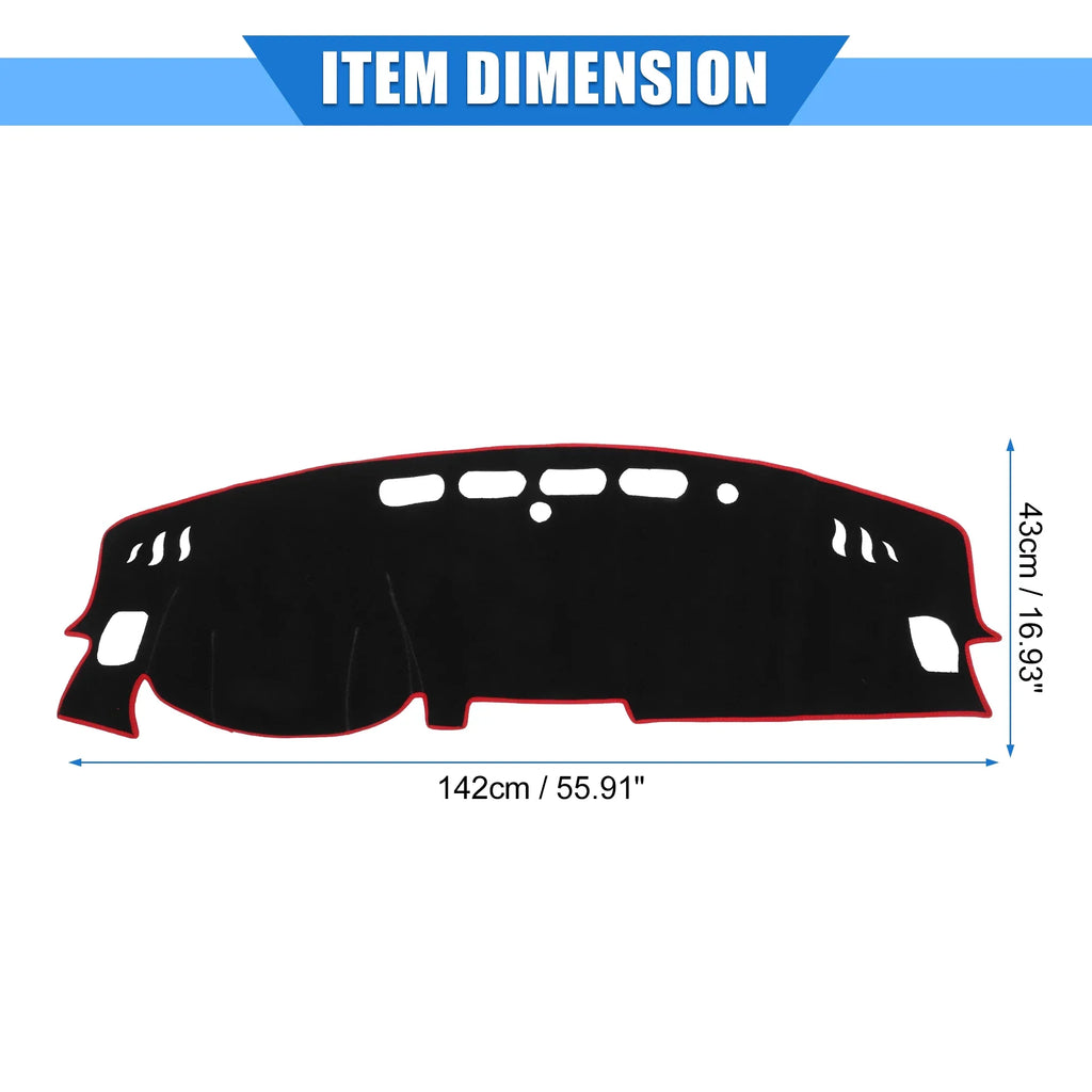 Unique Nissan Altima Dashboard Cover Center 2019-2020 Car Polyester Red Bargains Compatible for Protective Console