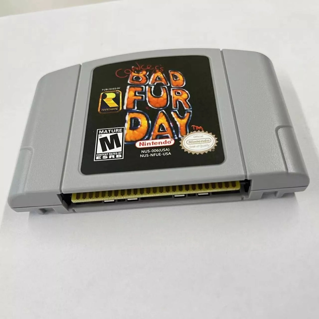 Conkers fd- bad day card fur nintendo game video n64