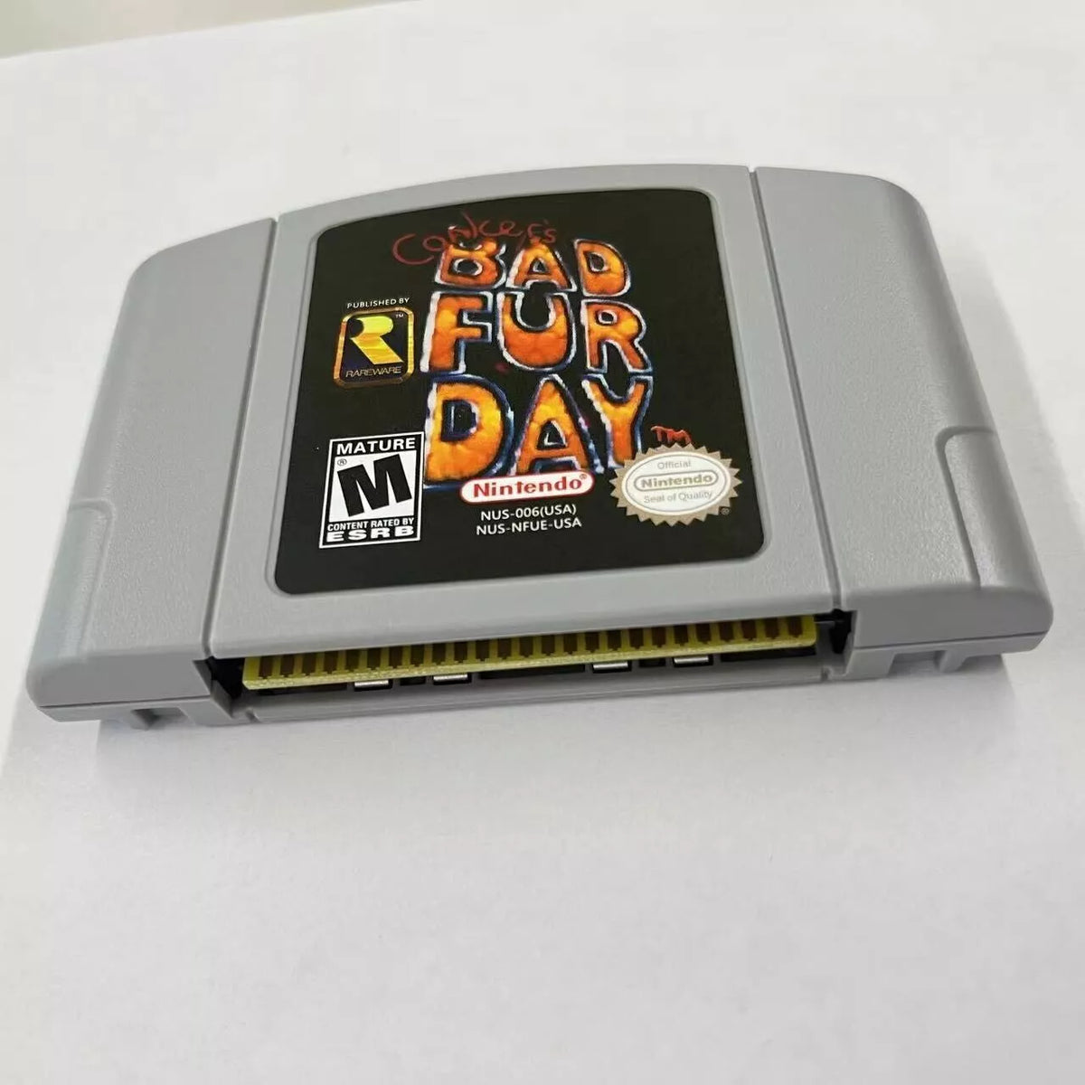 Conkers fd- bad day card fur nintendo game video n64