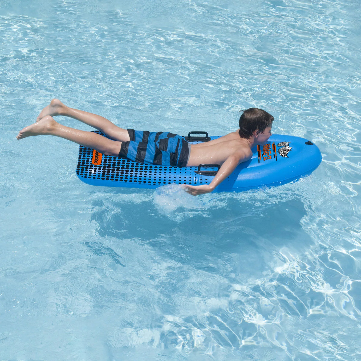 Pool Speedster Body Inflatable Board Swimming 60-Inch Blue II Solstice