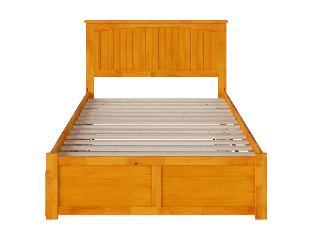 Platform with and in Footboard Trundle Caramel Bed Size Size Full Full Nantucket AFI Panel Latte