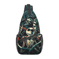 Chest Sling Crossbody Daypack Bag Gifts Unisex Jack Skellington For Hiking Backpack Women Travel Shoulder Bags Men
