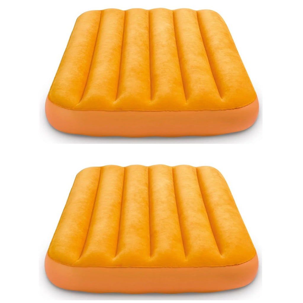 (2 Fun-Colored Pack) Bright Bag & Inflatable Air Kidz Carry w/ Bed Cozy Intex