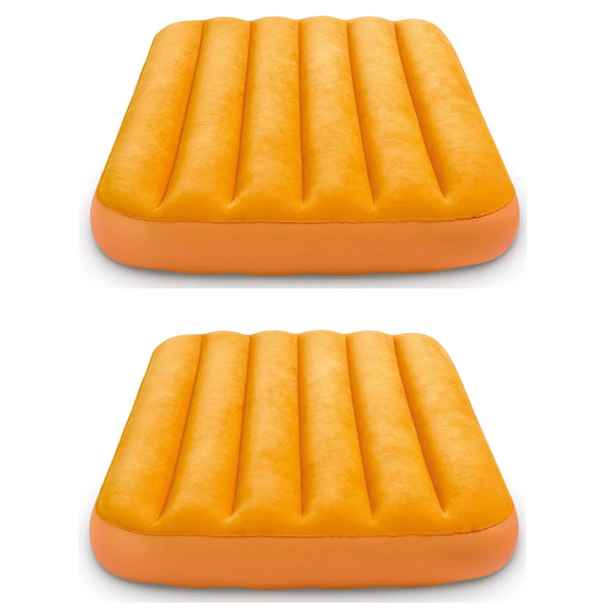 (2 Fun-Colored Pack) Bright Bag & Inflatable Air Kidz Carry w/ Bed Cozy Intex