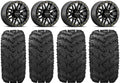 Tires Pro Bdlk Reptile Mule Bk 27" 14" Wheels FXT Raceline Kawasaki Ryno