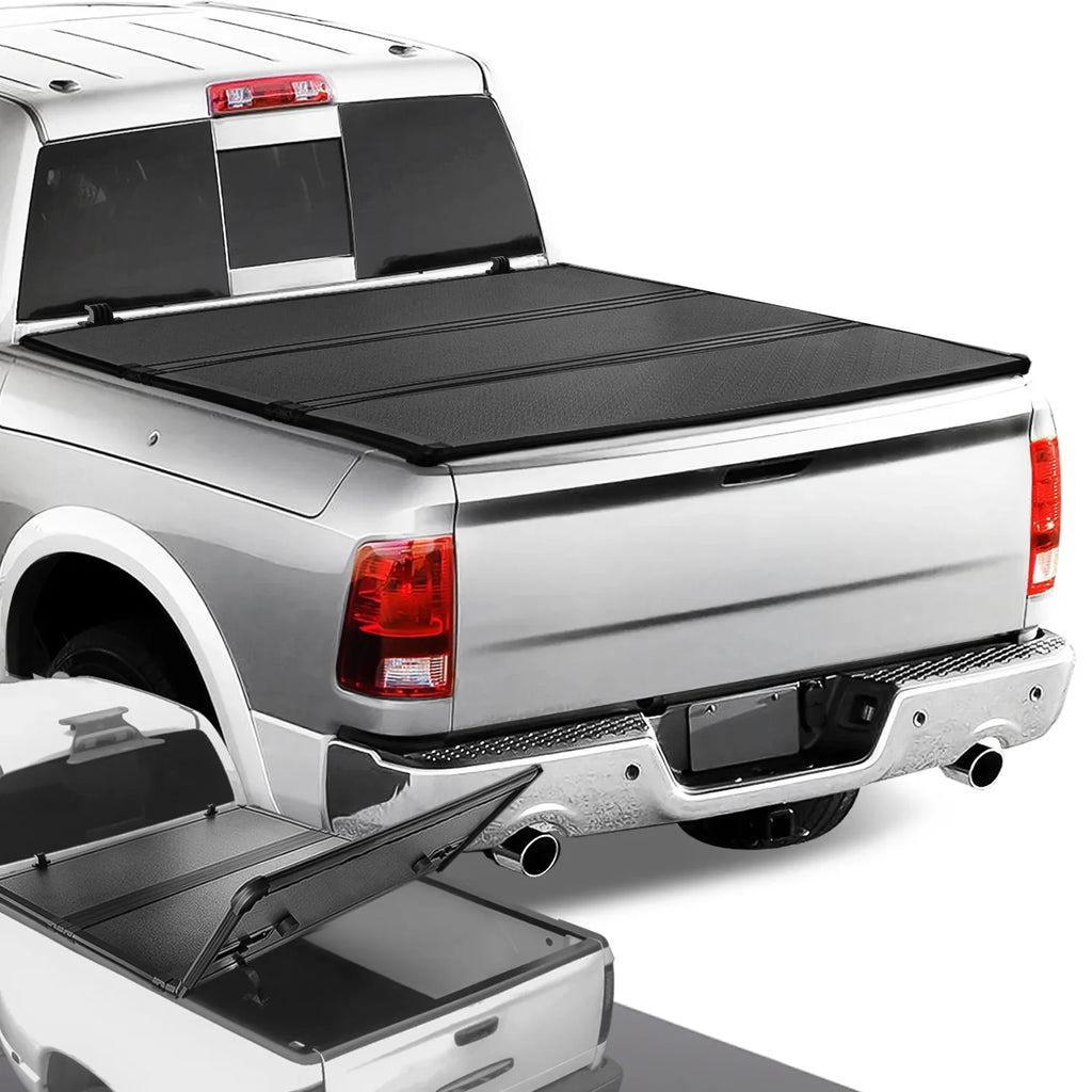 Tonneau -Fold Short Hard Motoring 3500 TTC-HARD-028 For Truck / DNA Cover 1500 Fleetside 6.5Ft 2009 Bed Solid Tri Ram to 2022