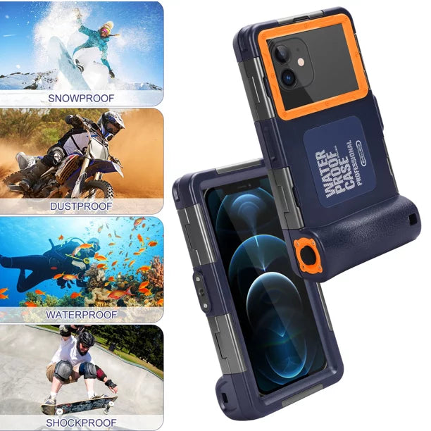 Surfing Case Axon Underwater Video Up Housing ZTE [15m/50ft] 7 UrbanX all Inch Professional Photo LCD Phones Waterproof to And Protective with Lanyard Diving Snorkeling Swimming for 6.9