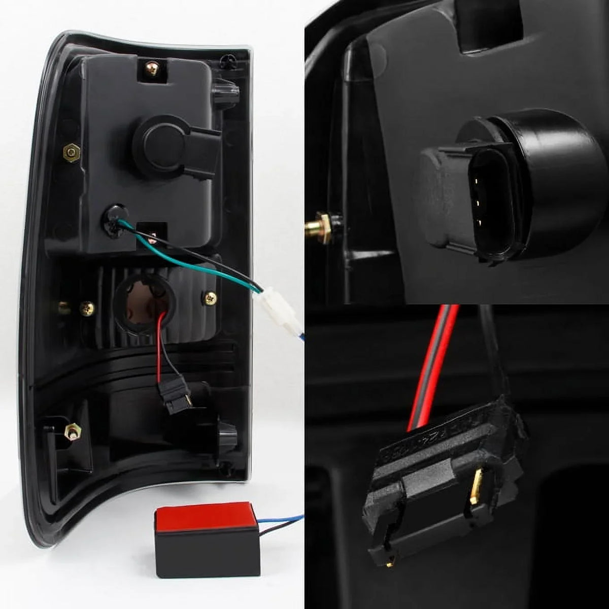 Black Headlights F150 For 04-08 Taillights Fits Full select: Halo Projector 2004-2008 FORD LED LED + Smoke F150