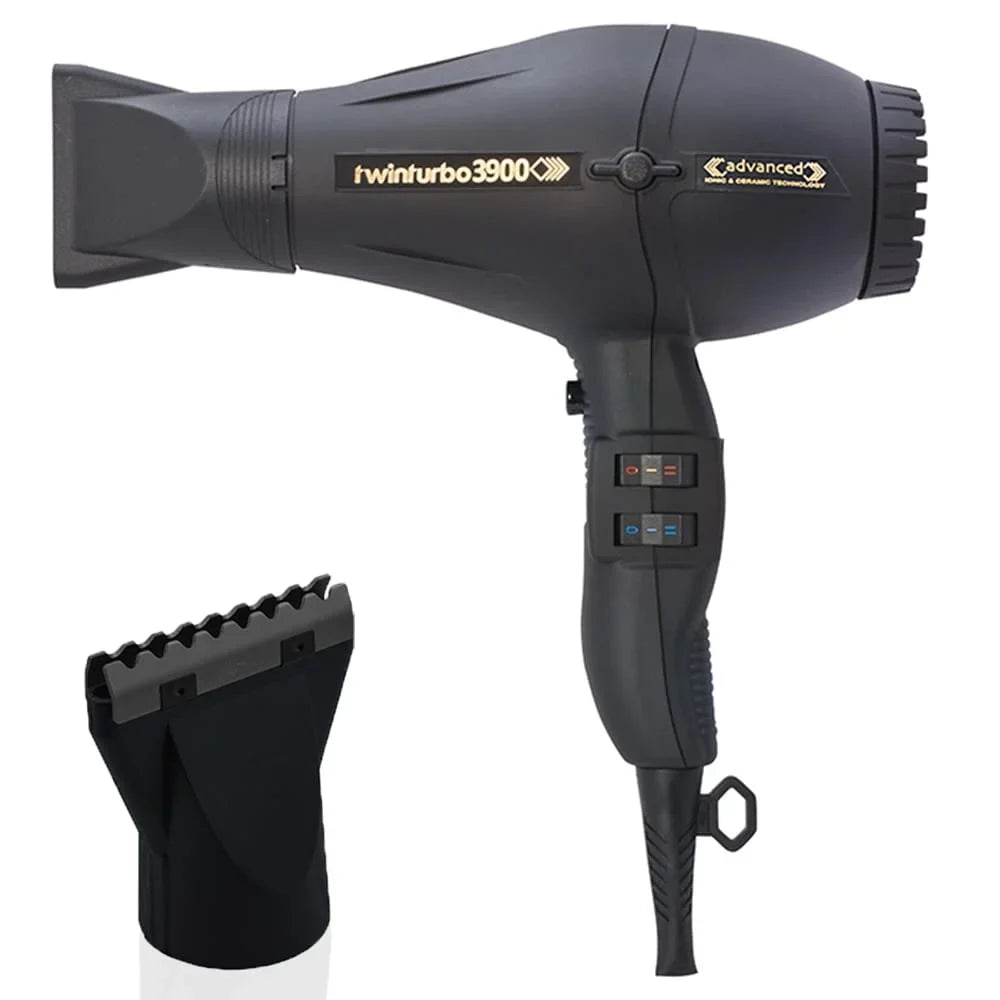 3900 Advanced Attachment Black Designs Power Bundle Black 2: Hot (1) Dryer Blow Hair and (1) Hair M Turbo