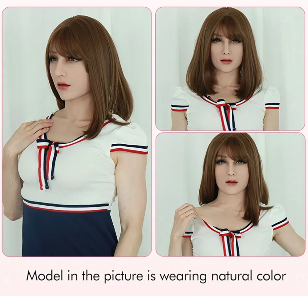 ROANYER Realistic Cosplay Mask Crossdresser Human Skin Silicone Face Female