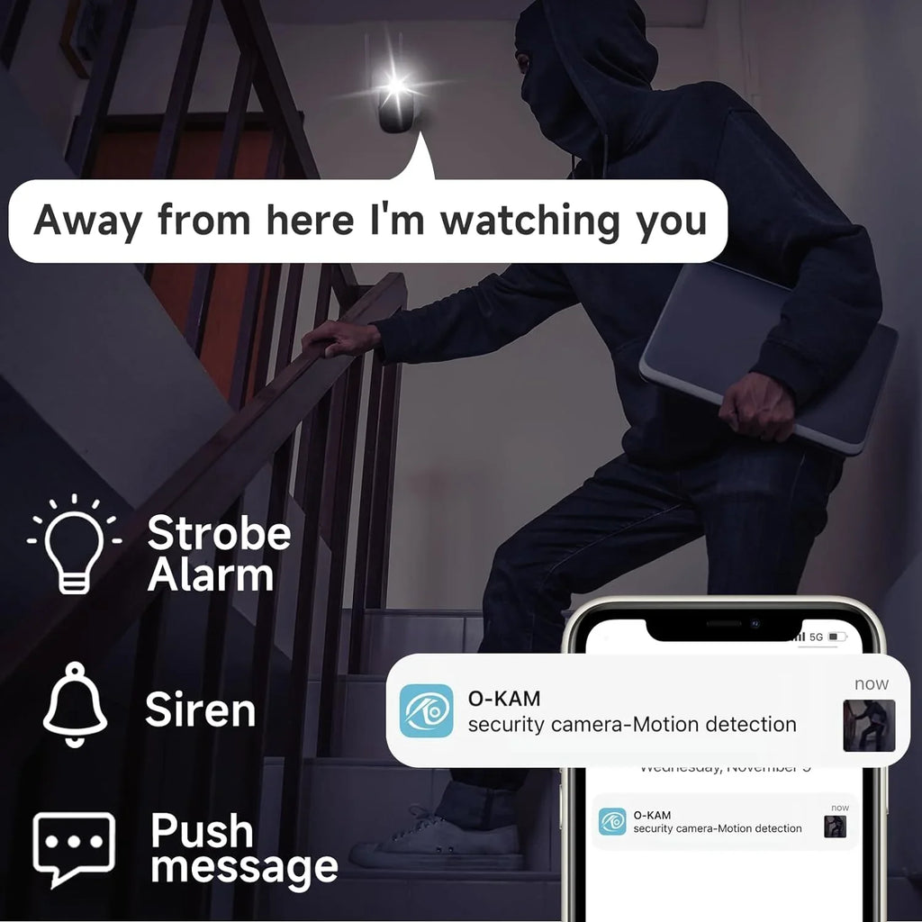 System 2 Outdoor, with Camera BW4PLUS-SP, Security Siren, & Powered Camera Solar WiFi Rraycom Color with Talk, Night Spotlight BW4P-SP-W-4PC Alexa, Solar Way Vision, Compatible 2K Surveillance