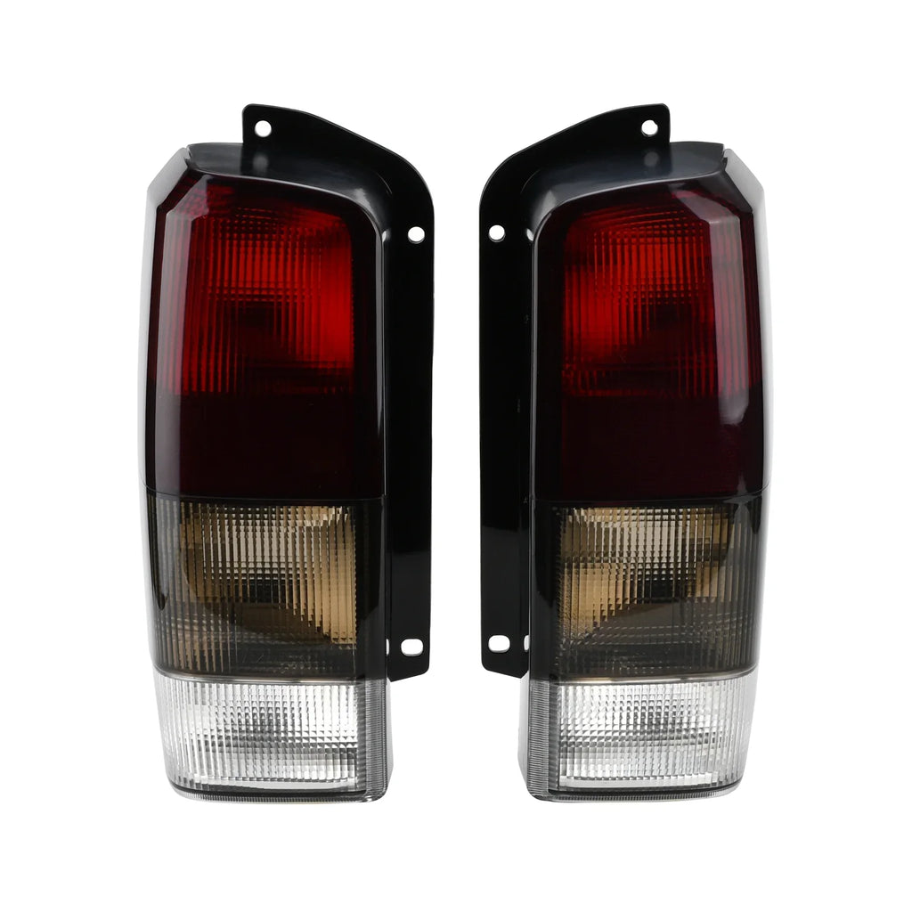 Rear Red/black Lens Set(Left Right)Compatible for with Cherokee Lamps XJ Smoke 1997-2001 XJ Fits Lights Jeep 97-01 + Tail Tail