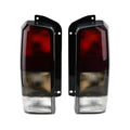 Rear Red/black Lens Set(Left Right)Compatible for with Cherokee Lamps XJ Smoke 1997-2001 XJ Fits Lights Jeep 97-01 + Tail Tail