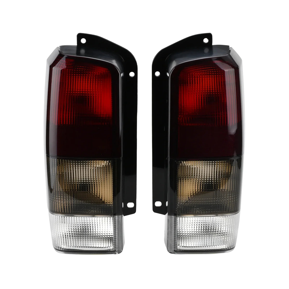 Rear Red/black Lens Set(Left Right)Compatible for with Cherokee Lamps XJ Smoke 1997-2001 XJ Fits Lights Jeep 97-01 + Tail Tail