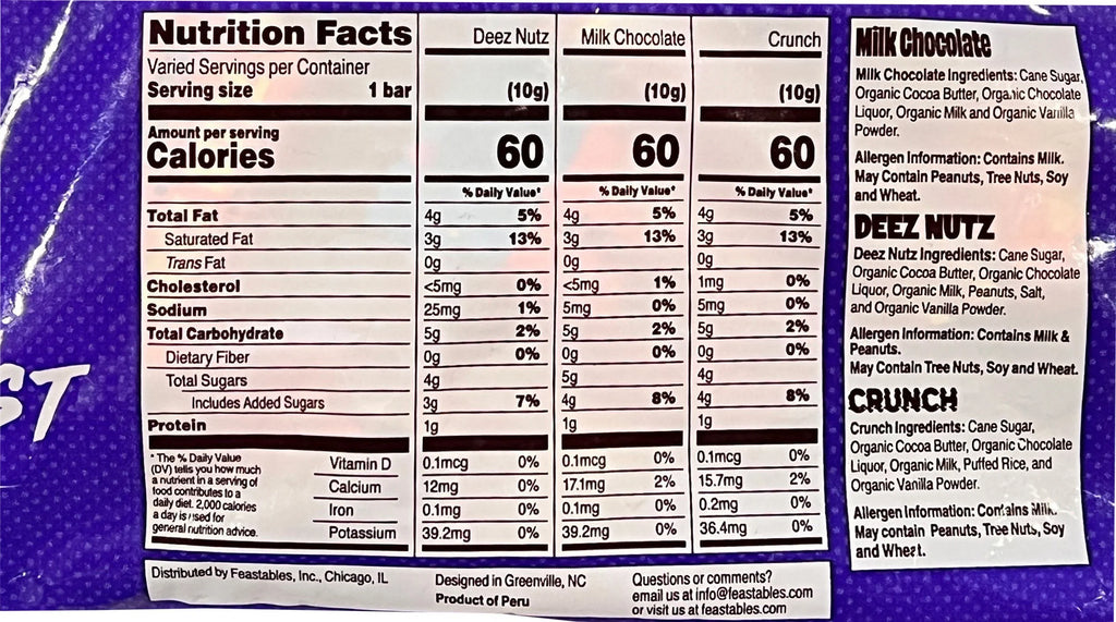 Chocolate Of Bars Mr. Bag Mini Beast 50 Feastables