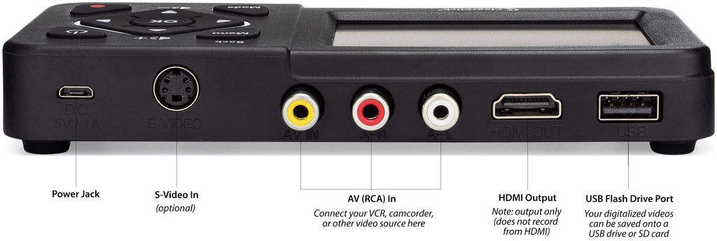 (Second Generation) 2.0 ClearClick - Edition) RCA, Video Converter Camcorder, Gaming DVD, Tapes, Systems to VCR's, AV, Record Video from Hi8, Digital (Bundle VHS