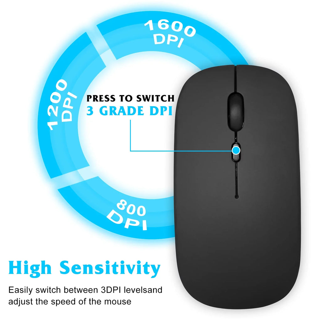 Axon Enabled Full-Size Keyboard Black All Bluetooth Slim Combo - Mac/Tablet/iPad/PC/Laptop Keyboard Rechargeable Ultra Mouse and ZTE 30 and Ultra Bluetooth Ergonomic Mouse 5G and Onyx for