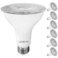 Lumens PAR30 Listed 6-Pack Bulb Dimmable 4000K Flood UL White Luxrite 850 Light Rated LED 11W Base E26 Cool Wet
