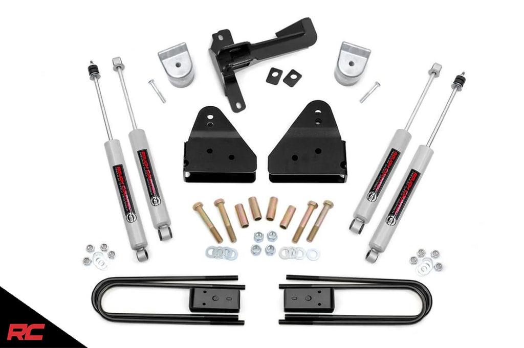 Kit Lift 516.20 Super 4WD Shocks 3" (fits) Suspension 2008-2010 Rough Country F250 N3 | Duty | | F350