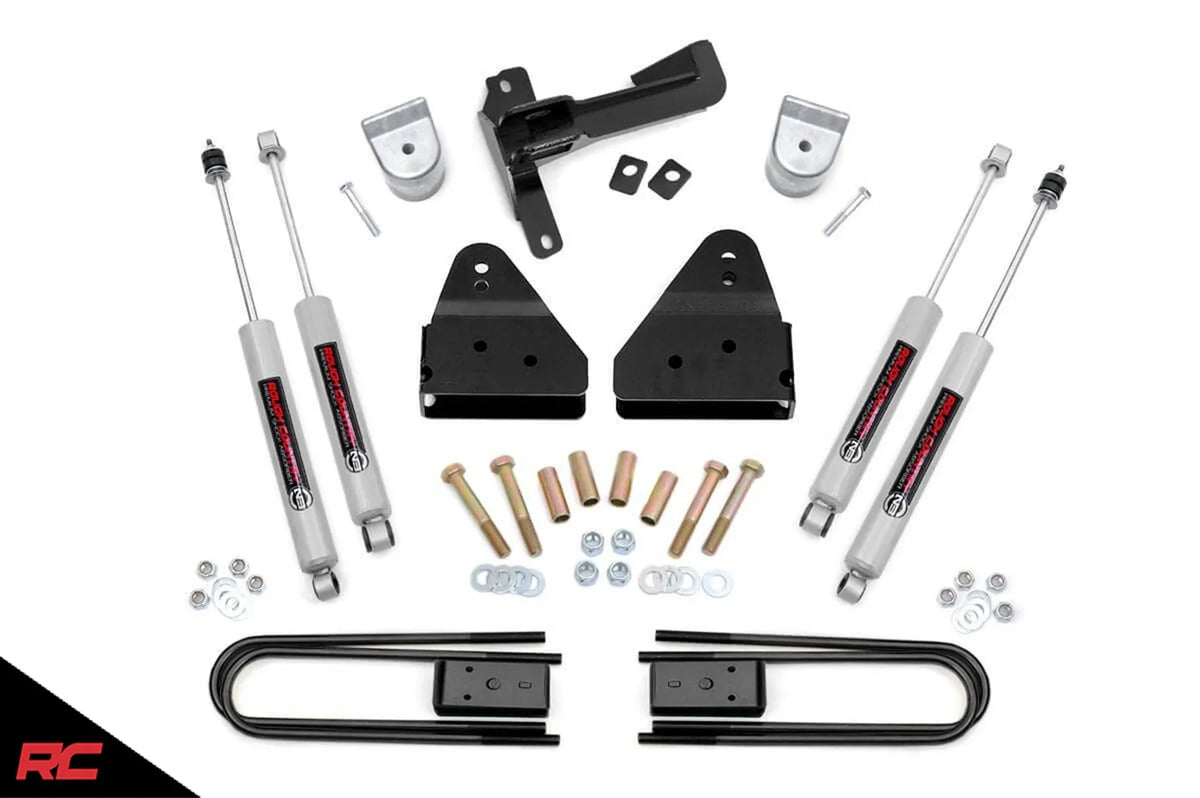 Kit Lift 516.20 Super 4WD Shocks 3" (fits) Suspension 2008-2010 Rough Country F250 N3 | Duty | | F350