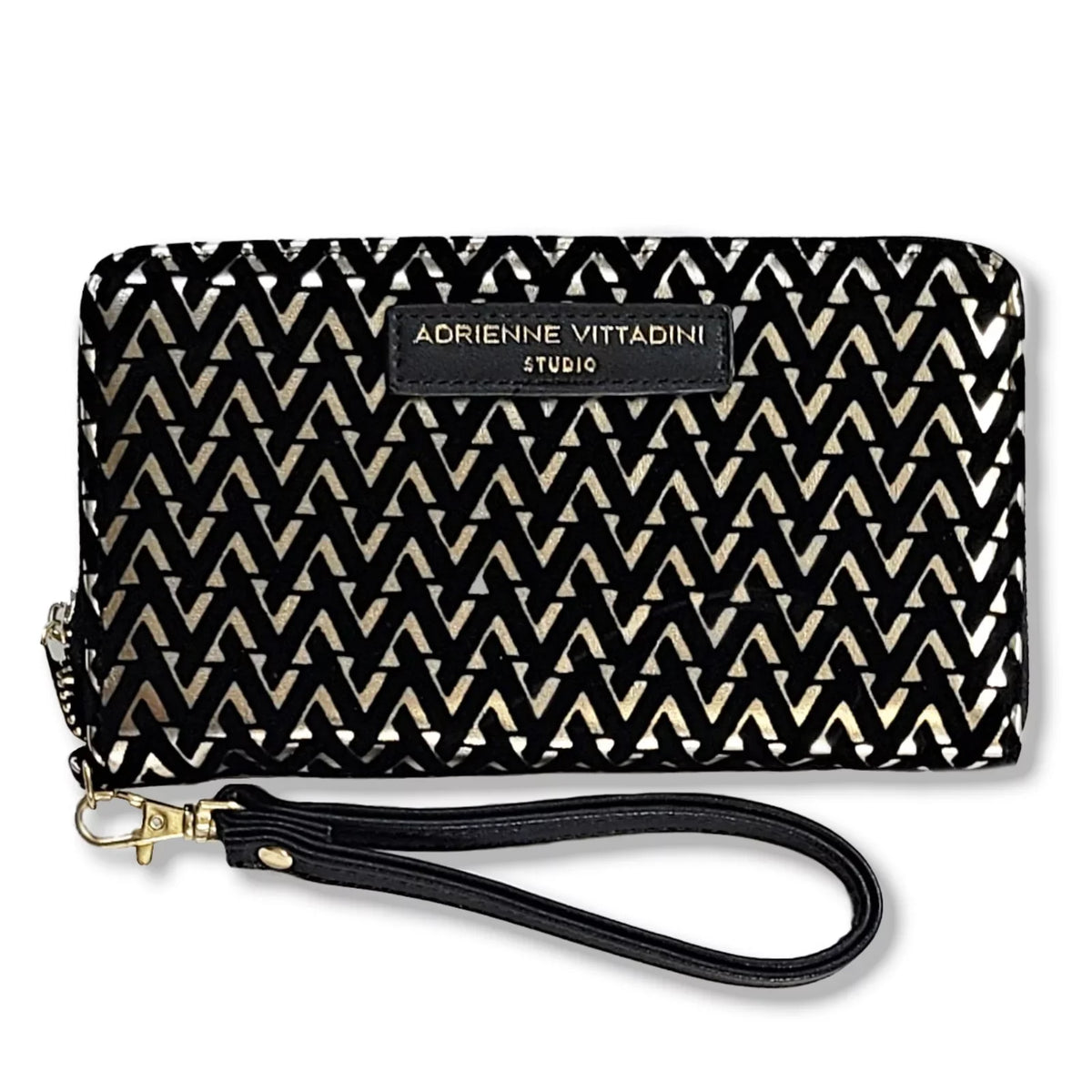Wallet Vittadini Adrienne Phone Wristlet RFID Case Texture Velvet