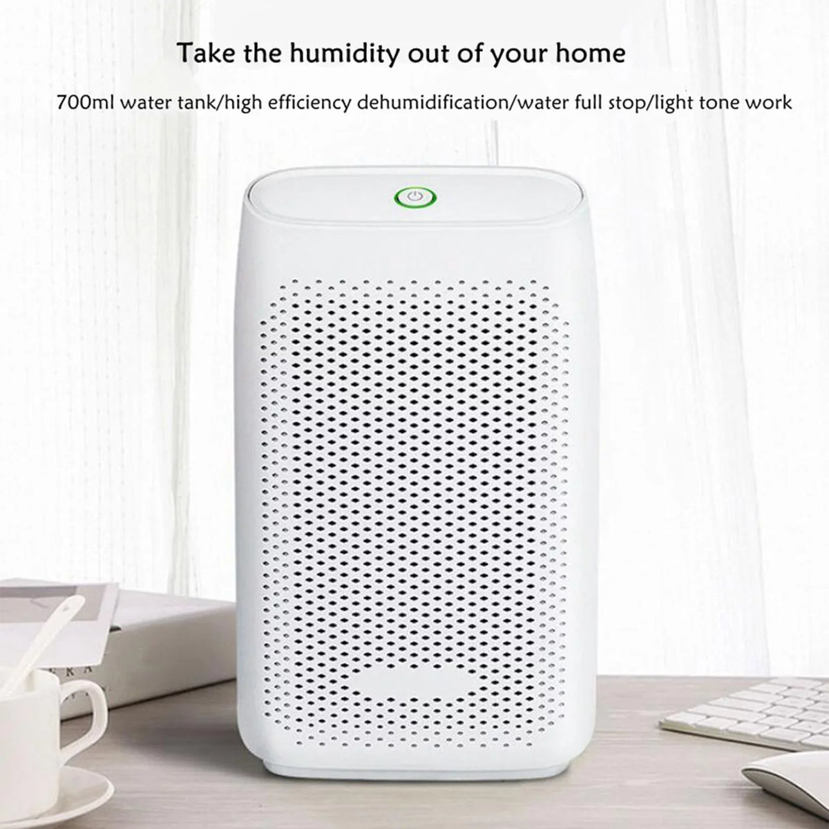 Efficient Small With Moisture Semiconductor For 700ml Energy Technology Dehumidifier Damp , Air, Closet For Wardrobe Basement Quiet USB