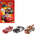 3 Diecast 3-Pack Lightning Sheriff, McQueen Cars Cars & / Disney Mater Pixar