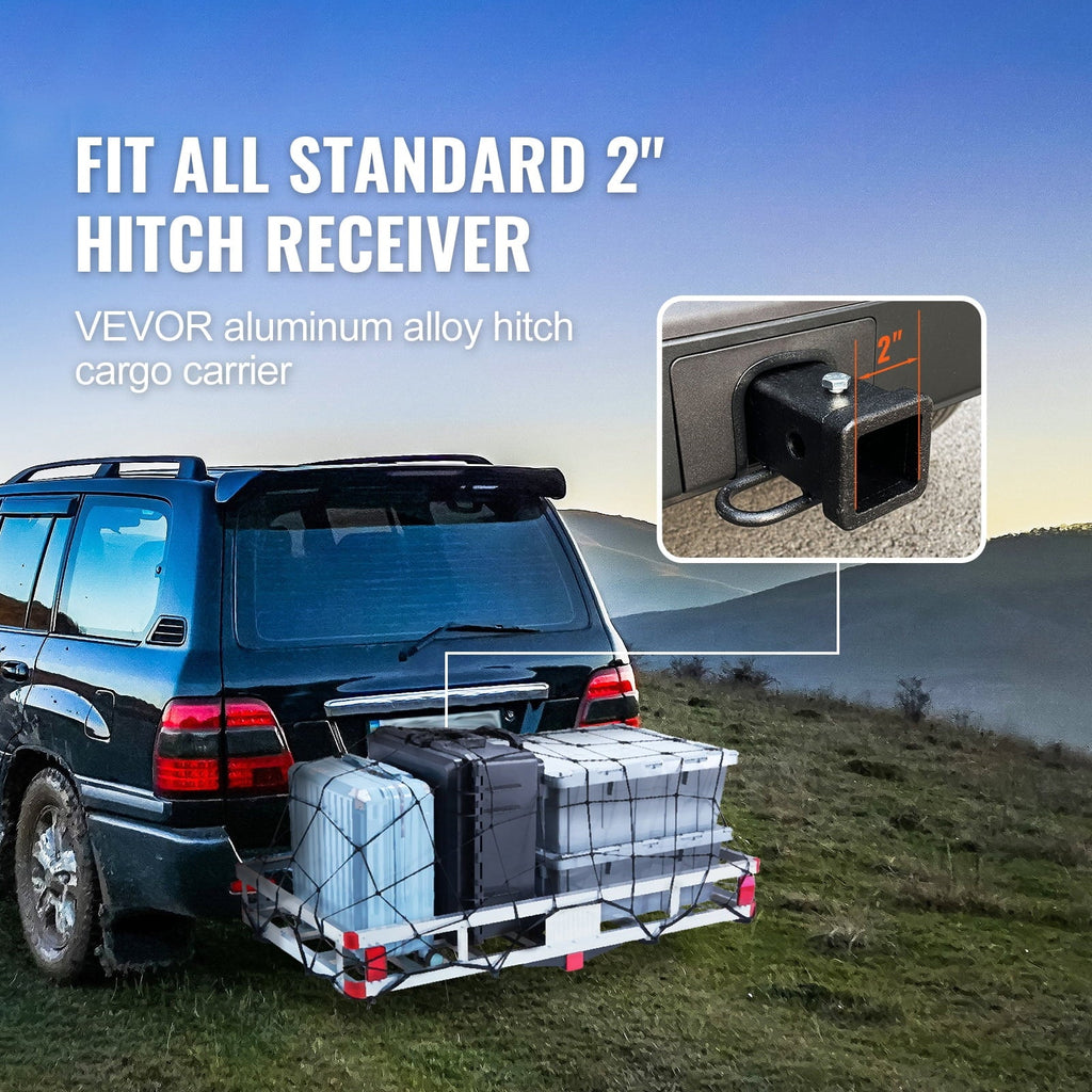 Cargo 500lb 6 20 Carrier Aluminum x 2" SKYSHALO in Mount Hitch For Receiver 47 x
