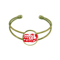 Retro Bracelet Open Chairman Red China Mao Marxism Cuff Jewelry Bangle