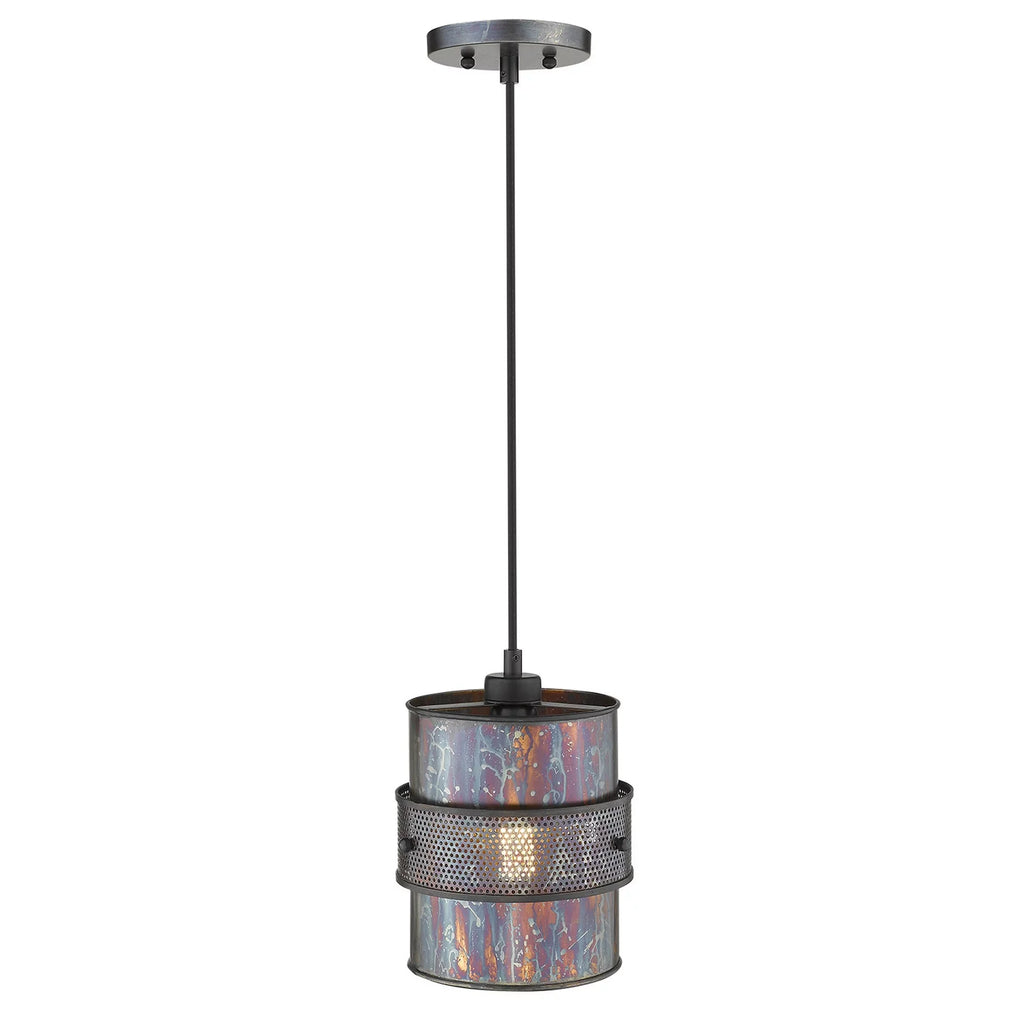 1-Light Pendant in. Ryker x 398260 HomeRoots x 8 Patina 10.75 Bronze 8