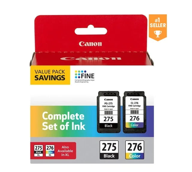 Set Ink PG-275, Complete of Canon Value CL-276 Pack