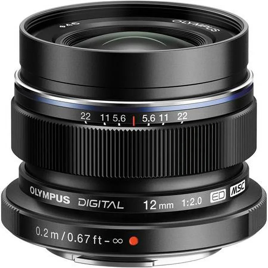 f/2 12mm with Digital ED Black Digital Camera M.Zuiko Lens, OM-5 Mirrorless