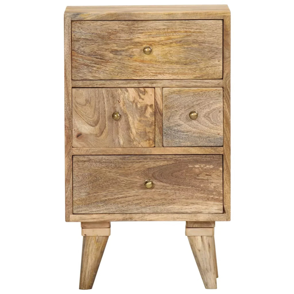 14.2"x11.8"x23.6" Cabinet Bedside Mango Dcenta Solid Wood