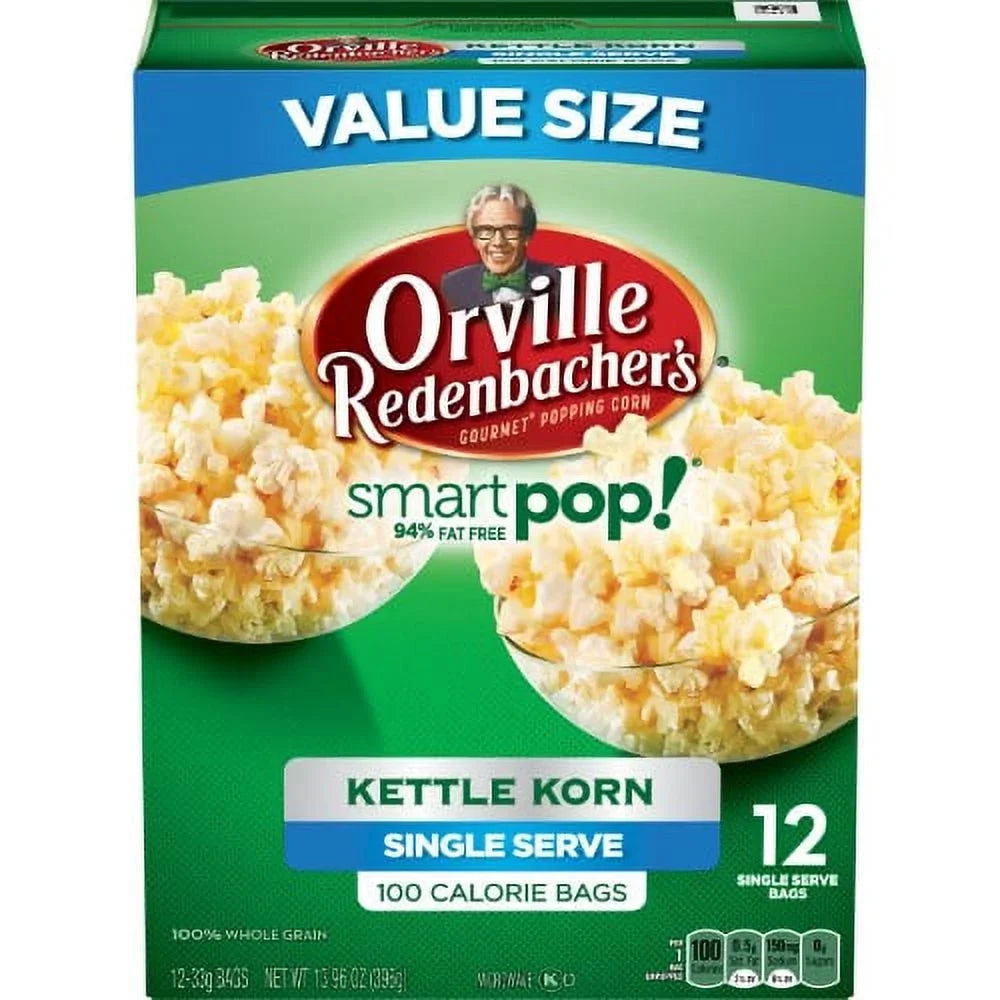 Kettle Corn Bags, of Orville Popcorn, 1.16 (Pack 12 Redenbacher's Ct SmartPop! Microwave 6) Oz, Mini