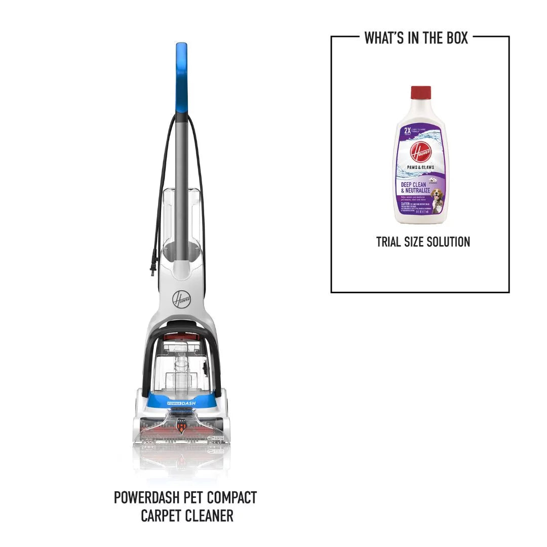 FH50710 PowerDash Brushes Carpet Hoover Antimicrobial with Compact Pet Cleaner Pet